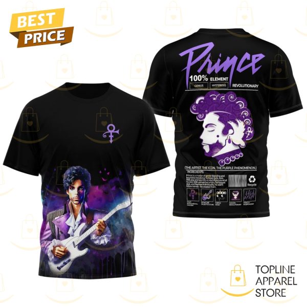 Prince Revolutionary The Artist The Icon The Purple Phenomenon 3D T-Shirt