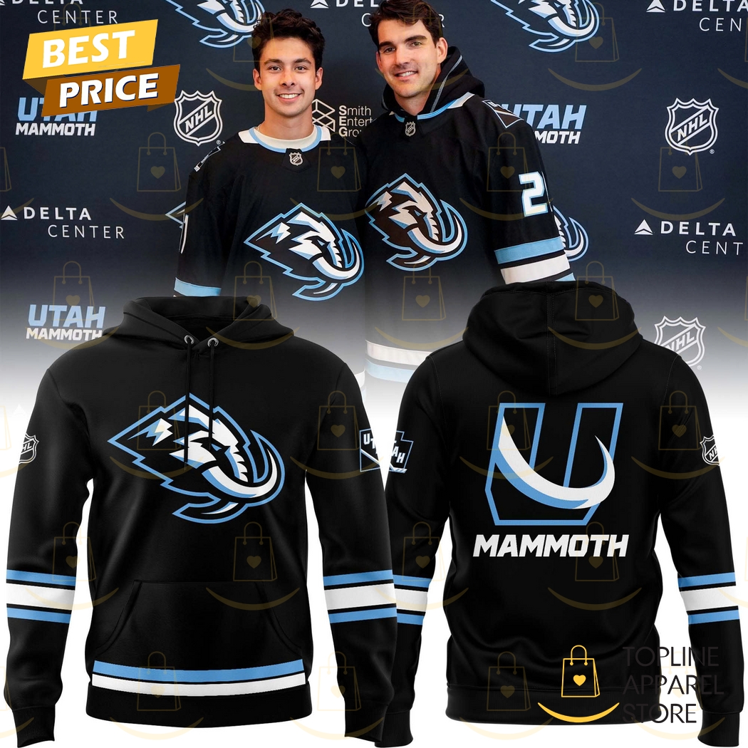 2025 Utah Mammoth Black Hoodie 2025 Utah Mammoth Black Hoodie