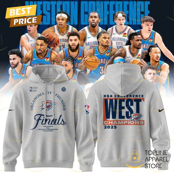 2025 Western Conference Champions Oklahoma City Thunders Finals Hoodie