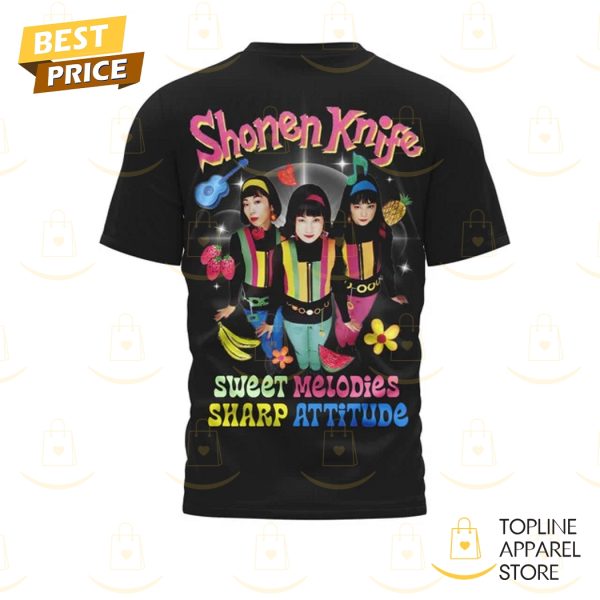 Shonen Knife Sweet Melodies Sharp Attitude 3D T-Shirt