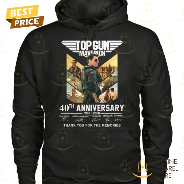 Top Gun Maverick 40th Anniversary 1986-2026 Signature Thank You For The Memories Unisex T-Shirt