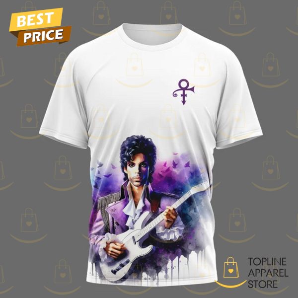 Prince Revolutionary The Artist The Icon The Purple Phenomenon 3D T-Shirt – White