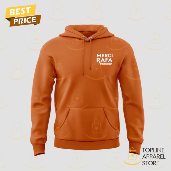 Rafael Nadal 2021-2025 Vamos Rafa Thank You For The Memories Signature Hoodie – Orange