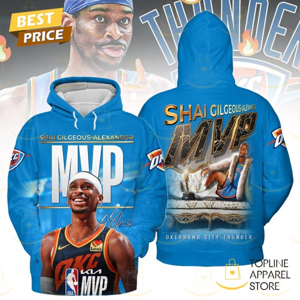Oklahoma City Thunder Shai Gilgeous-Alexander NBA MVP 2024-25 Hoodie