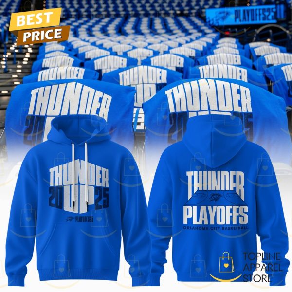 The 2025 Oklahoma City Thunder Playoff Hoodie – Blue