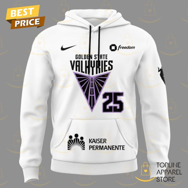 Golden State Valkyries Basketball 25 Hoodie – White