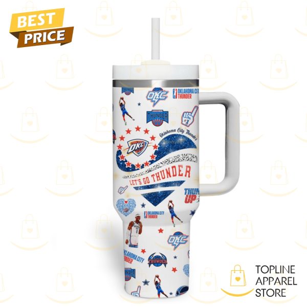 Just A Girl Who Loves Her Oklahoma City Thunder Tumbler With Handle And Straw