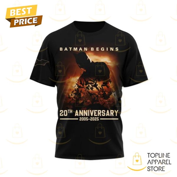Batman Begins 20th Anniversary 2005-2025 A Hero Can Be Anyone 3D T-Shirt