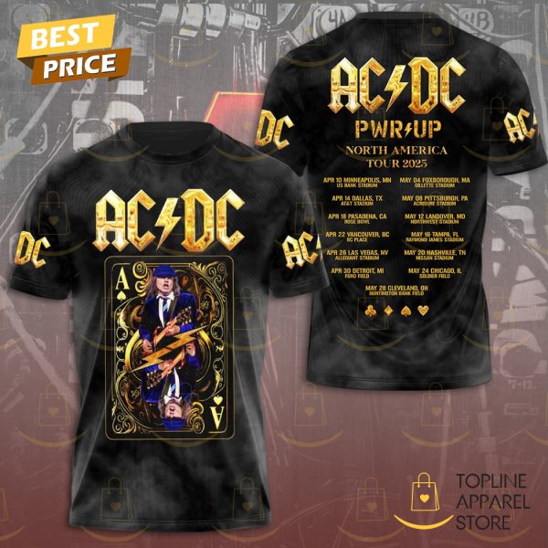 AC DC Pwr Yp North America Tour 2024 3D T-Shirt
