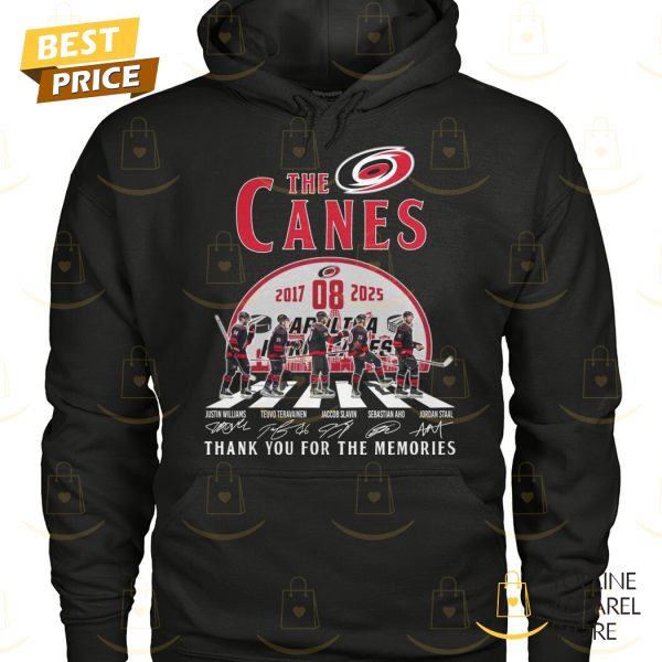 The Canes Carolina Hurricanes 08 Years 2017-2025 Signature Thank You For The Memories Unisex T-Shirt