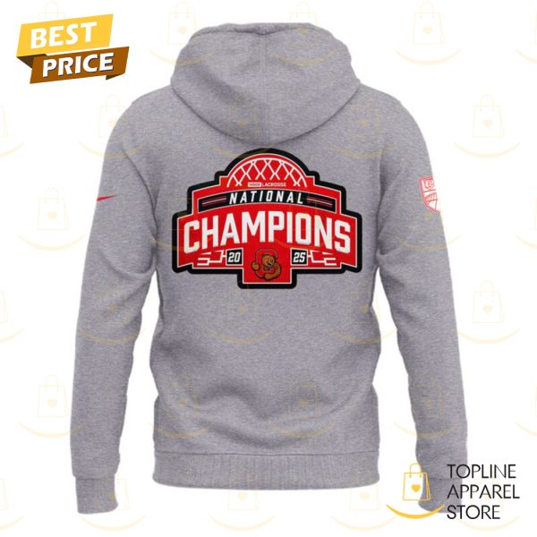 2025 National Champions Division I Mens Lacrosse Cornell Big Red Hoodie
