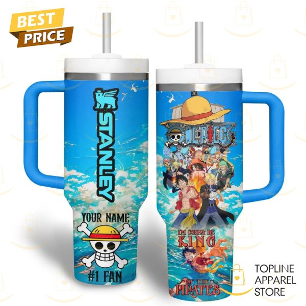 Personalized One Piece Im Gonna Be King Tumbler With Handle And Straw
