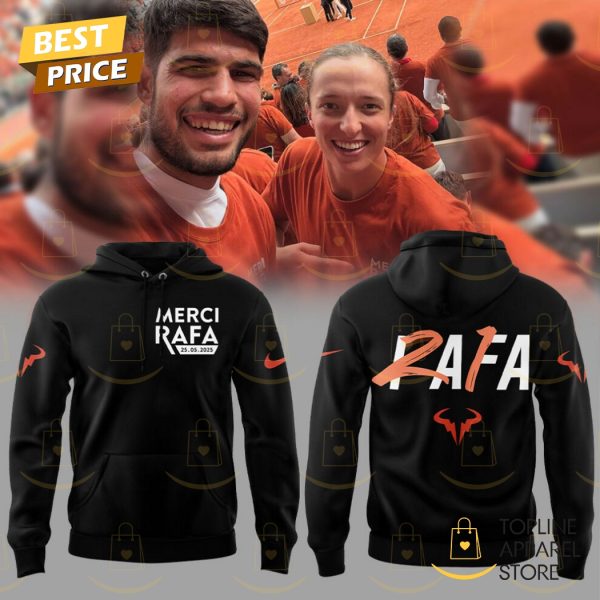 Rafael Nadal Merci Rafa 25-05-2025 Hoodie – Black