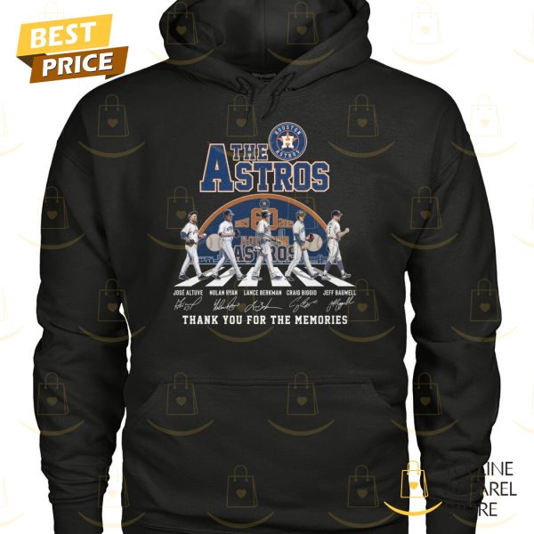 The Houston Astros 60 Years 1965-2025 Signature Thank You For The Memories Unisex T-Shirt
