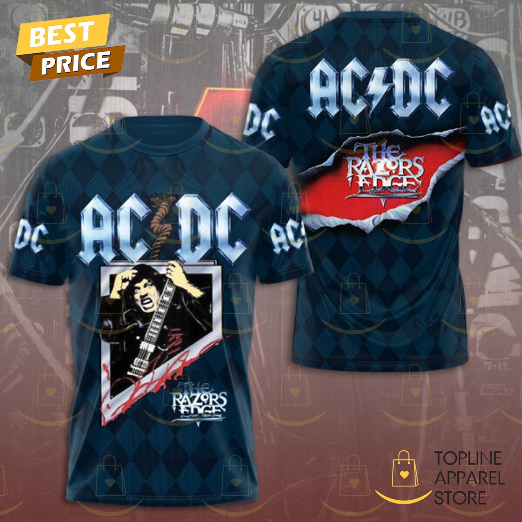 AC DC The Razors Edge 3D T-Shirt AC DC The Razors Edge 3D T-Shirt