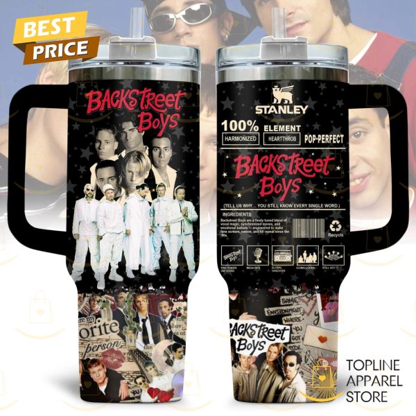 Backstreet Boys Tell Us Why Tumbler With Handle And Straw