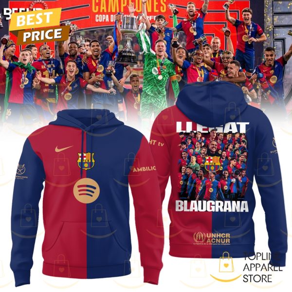 Barcelona FC Campions De Copa 2025 Llegat Blaugrana Hoodie