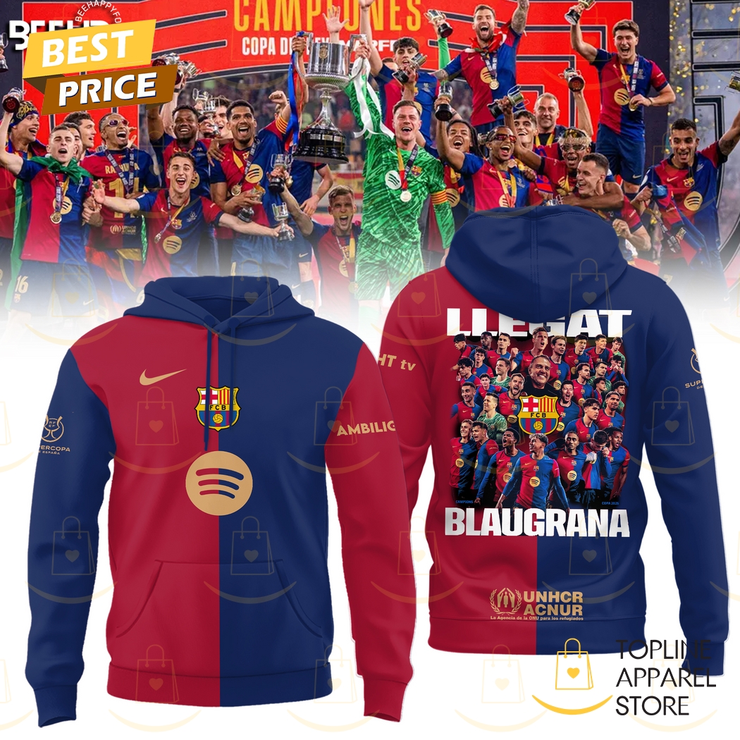 Barcelona FC Campions De Copa 2025 Llegat Blaugrana Hoodie Barcelona FC Campions De Copa 2025 Llegat Blaugrana Hoodie