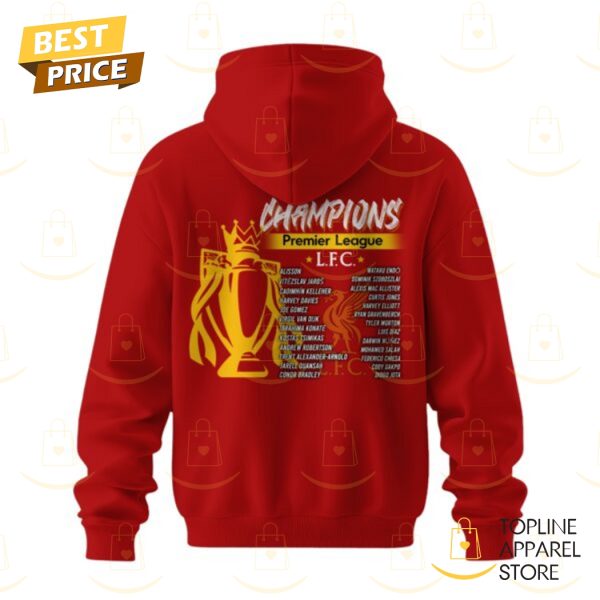Liverpool Premier League 2025 Champions Hoodie – Red