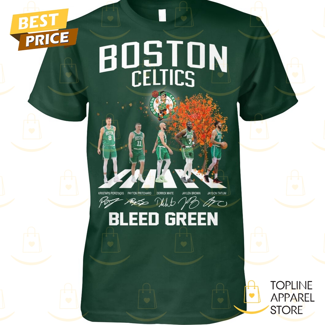 Boston Celtics Bleed Green Signature Unisex T-Shirt
