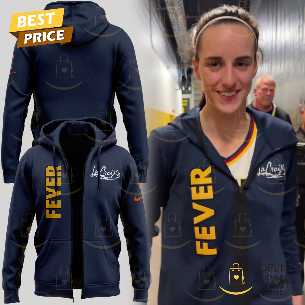 Caitlin Clark Indiana Fever 2025 Zip Hoodie - Blue Caitlin Clark Indiana Fever 2025 Zip Hoodie - Blue