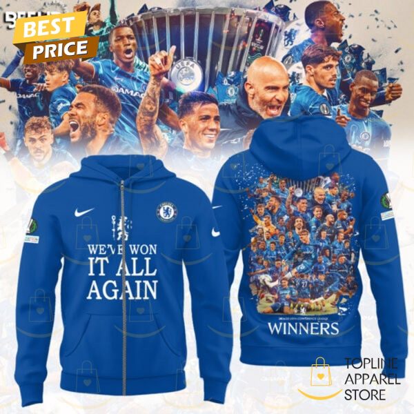 Chelsea F.C UEFA Conference League Winners – Weve Won It All Again Hoodie