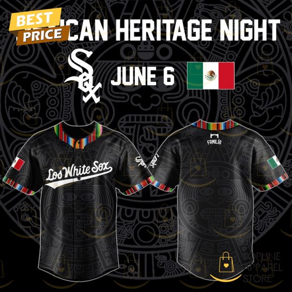 Chicago White Sox Mexican Heritage 2025 Baseball Jersey – Black