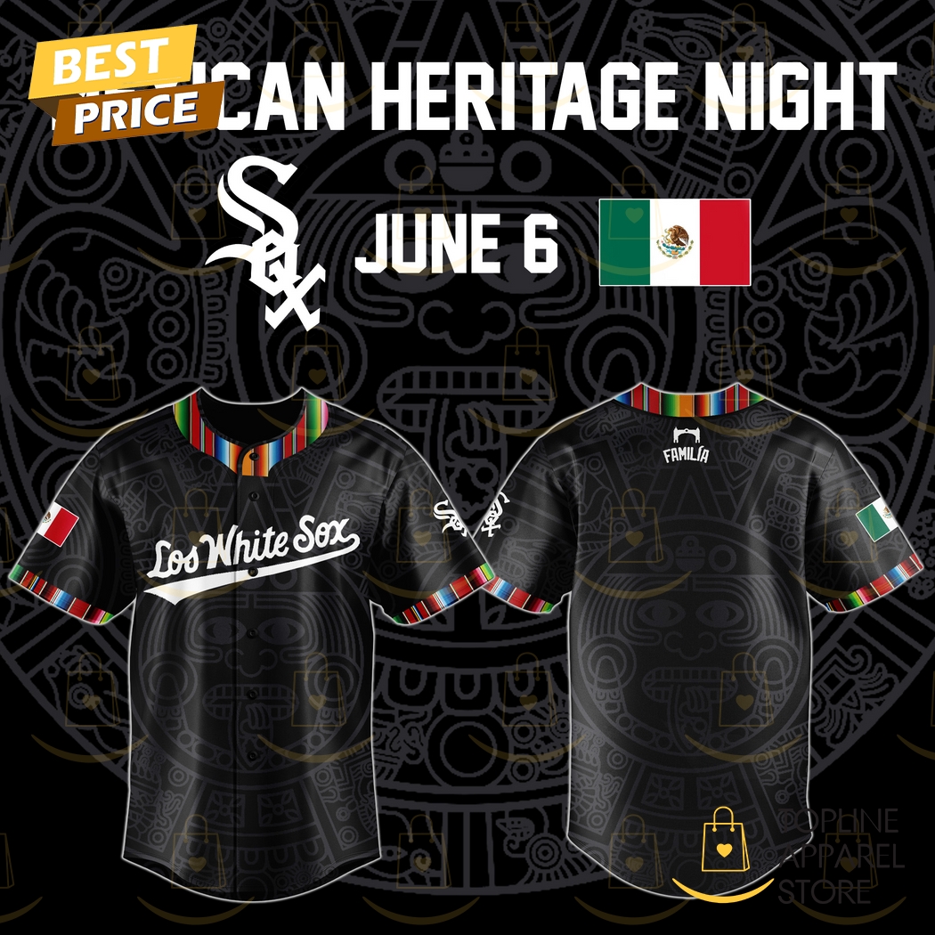 Chicago White Sox Mexican Heritage 2025 Baseball Jersey - Black Chicago White Sox Mexican Heritage 2025 Baseball Jersey - Black