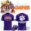 Clemson Tigers 2025 ACC Softball Conference Tournament Champions 3D T-Shirt – Black