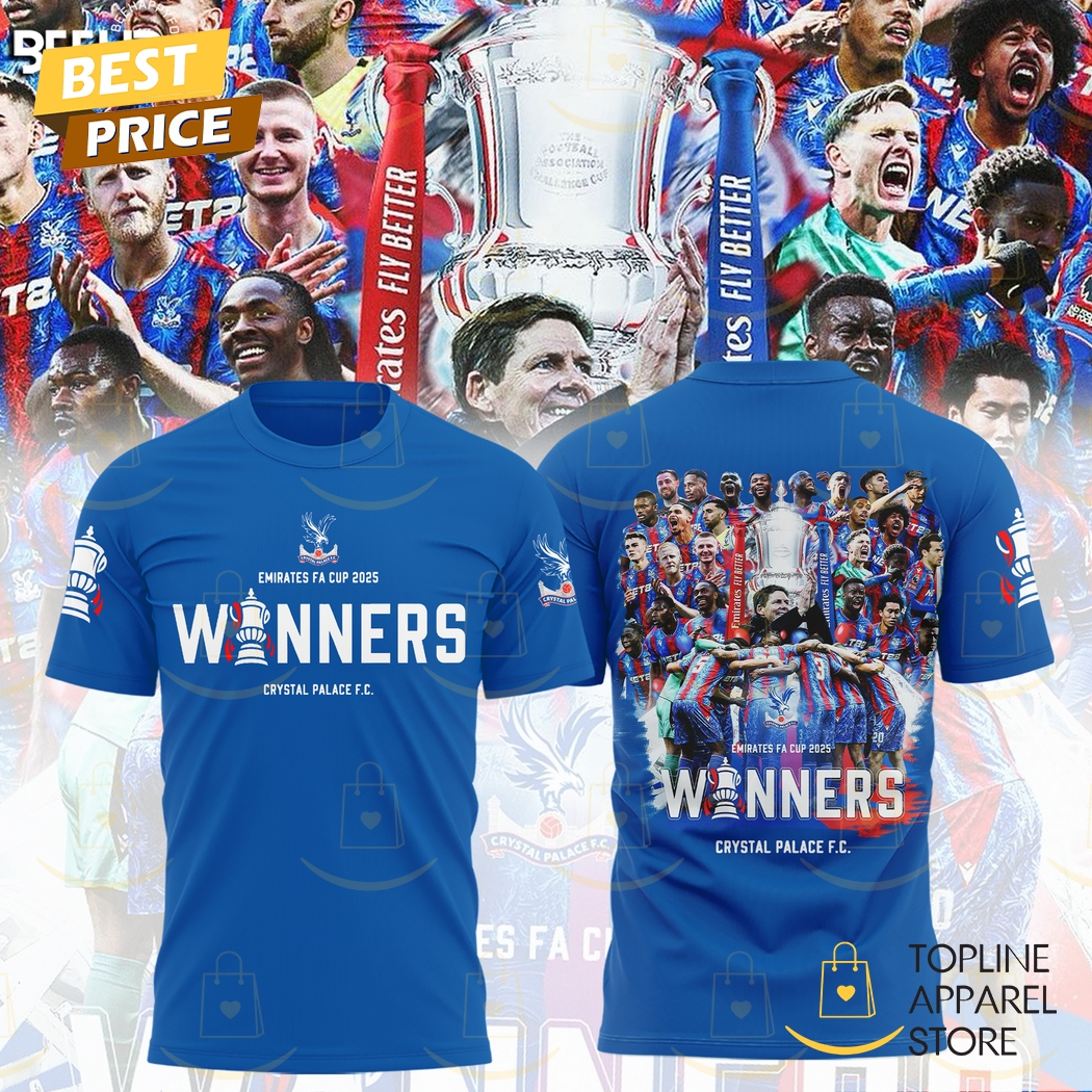 Crystal Palace F.C Emirates FA Cup Champions 2025 3D T-Shirt Crystal Palace F.C Emirates FA Cup Champions 2025 3D T-Shirt