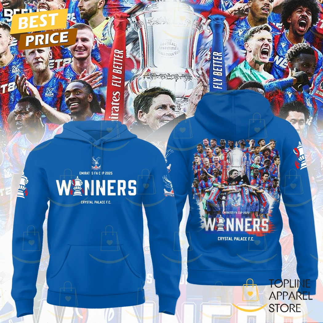 Crystal Palace F.C Emirates FA Cup Champions 2025 Hoodie Crystal Palace F.C Emirates FA Cup Champions 2025 Hoodie