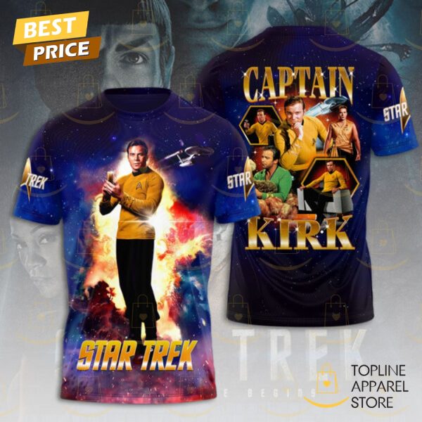 Star Trek Captain Kirk 3D T-Shirt