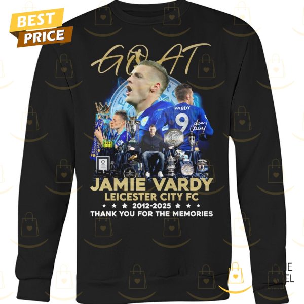 Goat Jamie Vardy Leicester City Fc 2012-2025 Thank You For The Memories Unisex T-Shirt