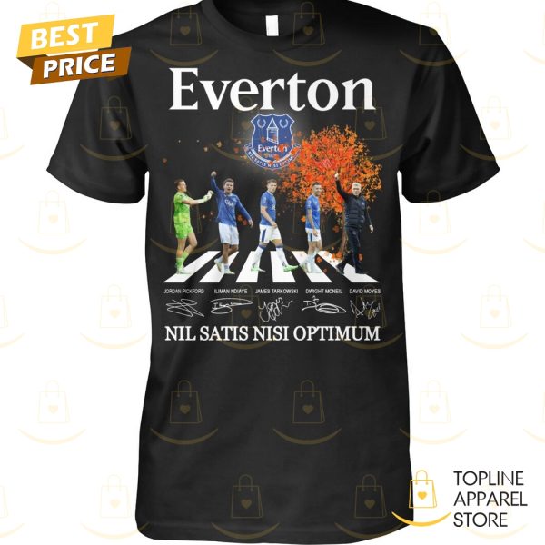 Everton Nil Satis Nisi Optimum Signature Unisex T-Shirt