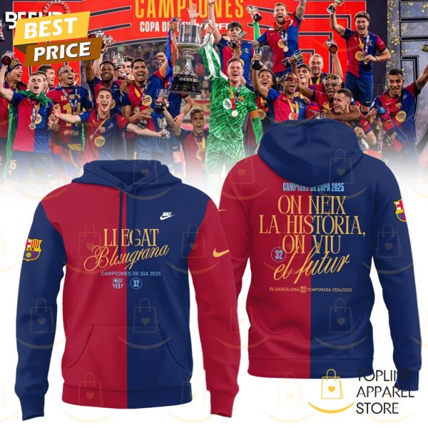 F.C Barcelona Campions De Copa 2025 Hoodie