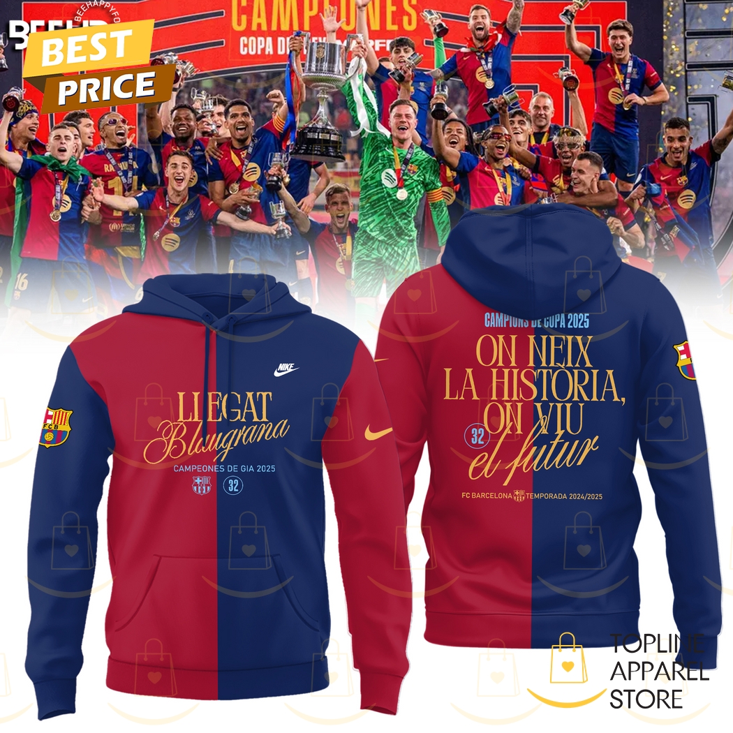 F.C Barcelona Campions De Copa 2025 Hoodie F.C Barcelona Campions De Copa 2025 Hoodie