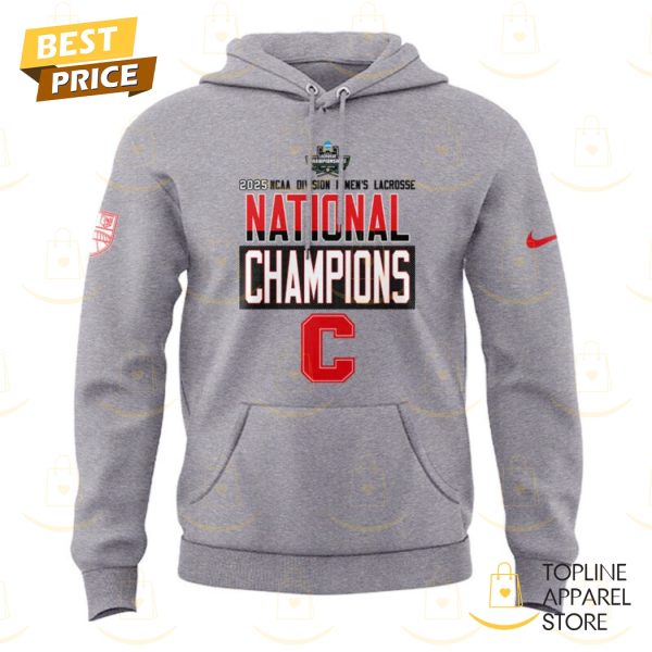 2025 National Champions Division I Mens Lacrosse Cornell Big Red Hoodie