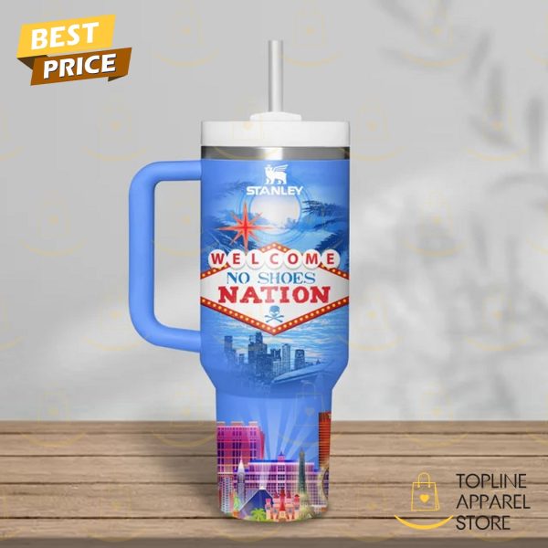 Kenny Chesney Welcome No Shoes Nation Tumbler With Handle And Straw