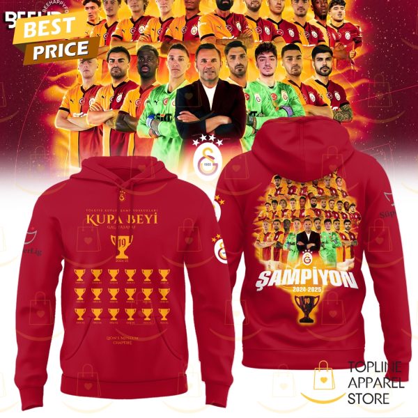 Galatasaray SK Super Lig 2025 Champions Hoodie