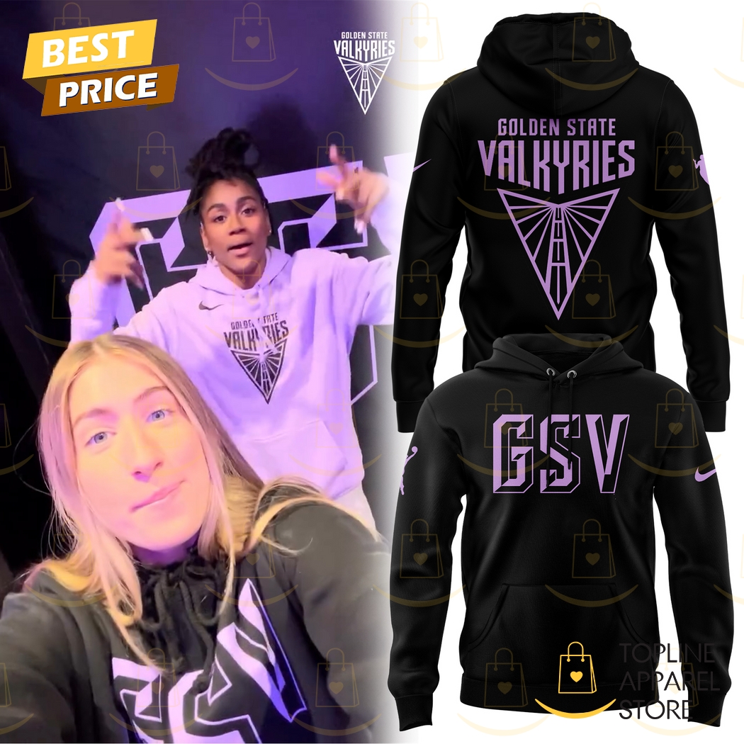 Golden State Valkyries 2025 GSV Black Hoodie Golden State Valkyries 2025 GSV Black Hoodie