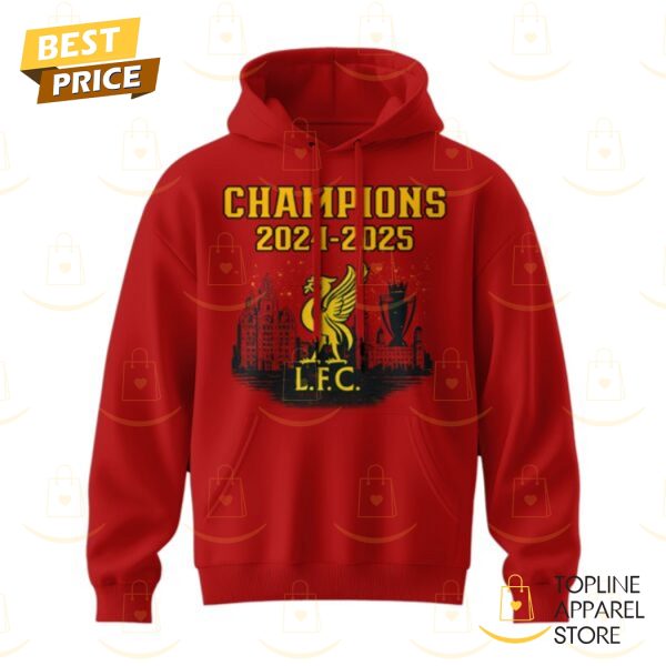 Liverpool EPL Champions 2024-2025 The Reds Rise Again Hoodie