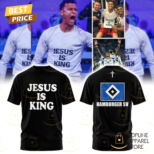 Hamburger SV Jesus Is King 3D T-Shirt – Black