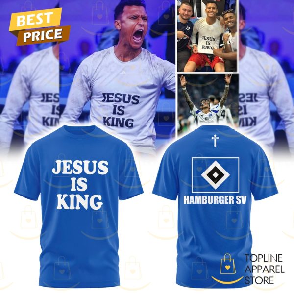 Hamburger SV Jesus Is King 3D T-Shirt – Blue