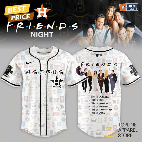Houston Astros x F.R.I.E.N.D.S Baseball Jersey