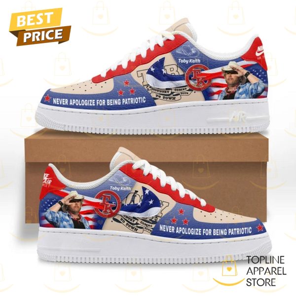 Toby Keith Never Apologize For Being Patriotic Air Force 1 Shoes