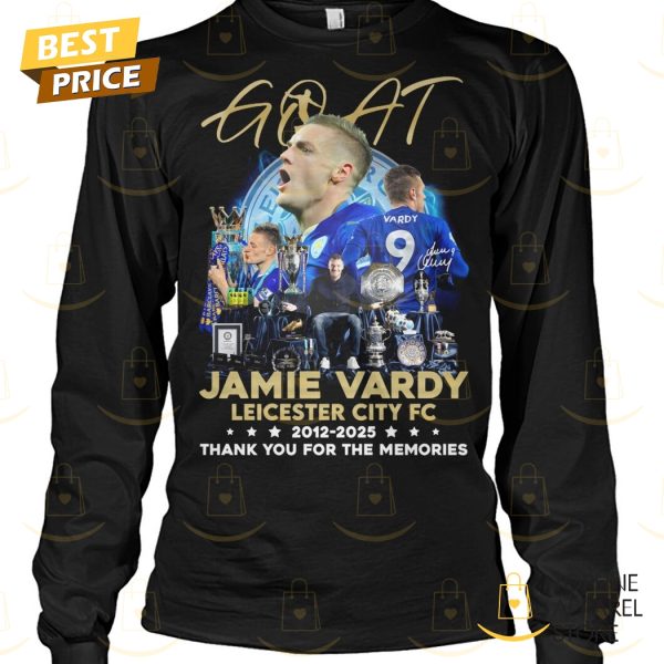 Goat Jamie Vardy Leicester City Fc 2012-2025 Thank You For The Memories Unisex T-Shirt