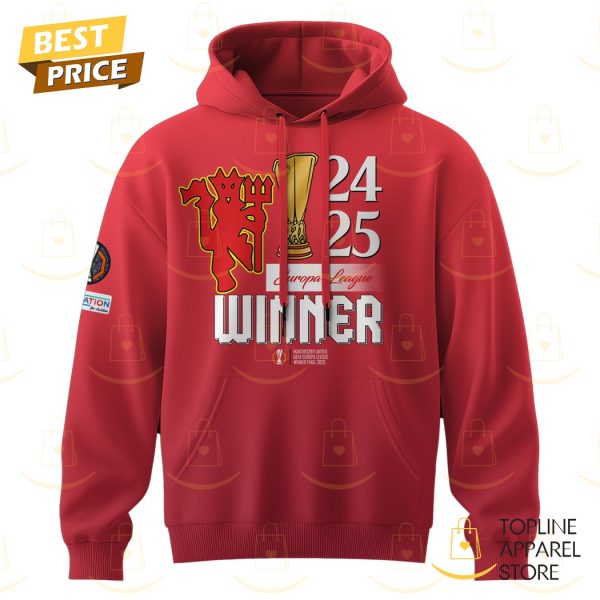 Manchester United 2025 UEFA Europa League Champions Hoodie