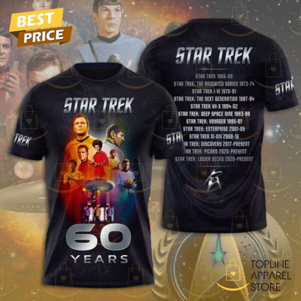 Star Trek 60 Years 3D T-Shirt