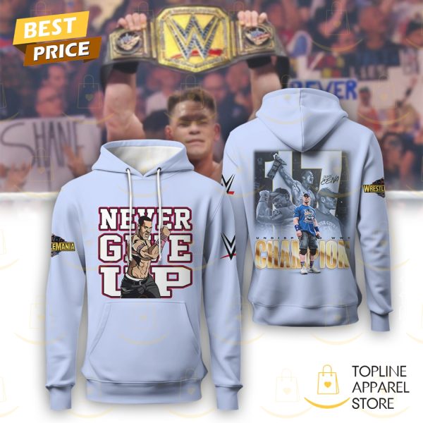 John Cena Never Give Up WWE Champions Hoodie