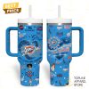 Just A Girl Who Loves Her Oklahoma City Thunder Tumbler With Handle And Straw